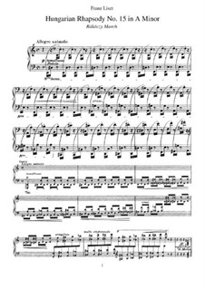 No.15 in A Minor, S.244: Para Piano by Franz Liszt