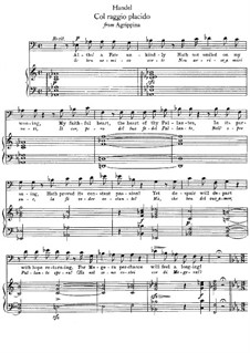 Agrippina, HWV 6: Col raggio placido by Georg Friedrich Händel
