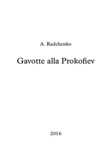 Gavotte alla Prokofiev: Gavotte alla Prokofiev by Alexander Radchenko