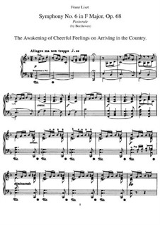 Complete Symphony: Version for piano by F. Liszt by Ludwig van Beethoven