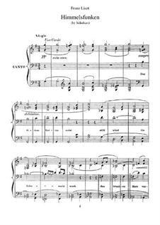 Transcriptions on Songs by Schubert, S.562: No.2 Intimations of Heaven by Franz Liszt