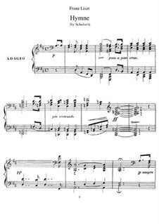 Transcriptions on Songs by Schubert, S.562: No.4 Hymn by Franz Liszt
