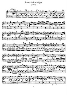 Sonata for Piano in B Flat Major, Hob.XVI/17: para um único musico (Editado por H. Bulow) by Joseph Haydn