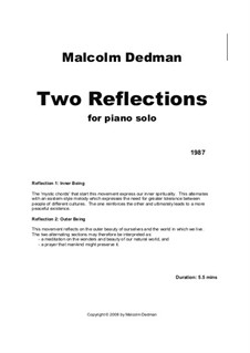 Two Reflections, MMS13: Two Reflections by Malcolm Dedman