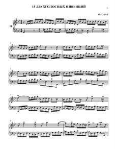 No.11 in G Minor, BWV 782: Para Piano by Johann Sebastian Bach