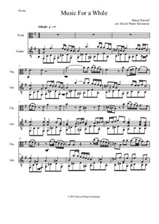 Oedipus, Z.583: Music for a While, for viola and guitar by Henry Purcell
