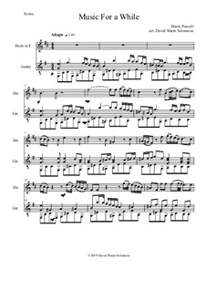 Oedipus, Z.583: Music for a While, for horn and guitar by Henry Purcell