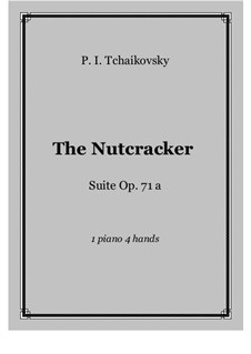 Complete Movements: For piano four hands – score and parts by Pyotr Tchaikovsky