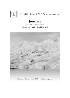 Journey: For alto saxophone and piano (priced for 2 copies) by Lori Laitman
