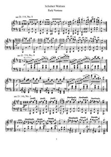 Valses Sentimentales (Sentimental Waltzes): Para Piano by Franz Schubert