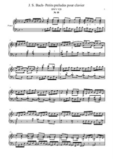 Little Prelude in F Major, BWV 928: Para Piano by Johann Sebastian Bach