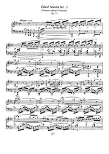 Sonata No.3 in F Minor (Concerto without Orchestra), Op.14: Para Piano by Robert Schumann