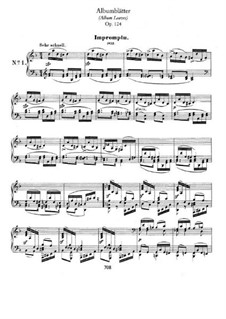 Album Leaves, Op.124: set completo by Robert Schumann