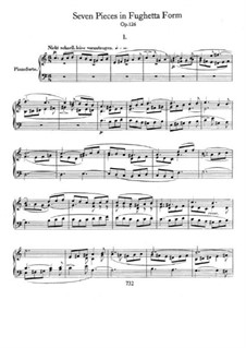 Seven Pieces in Fughetta Form, Op.126: Para Piano by Robert Schumann
