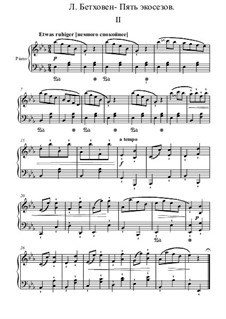 Экосез No.2: Экосез No.2 by Ludwig van Beethoven