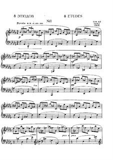 Eight Etudes, Op.42: set completo by Alexander Scriabin