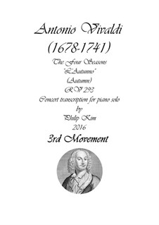 Violin Concerto No.3 in F Major 'L'autunno', RV 293: Movimento III. Versão para piano by Antonio Vivaldi