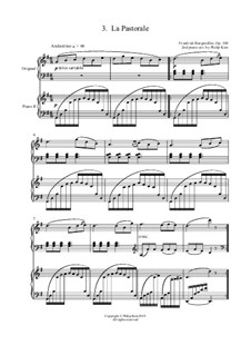 No.3 Pastorale: para dois pianos by Johann Friedrich Burgmüller