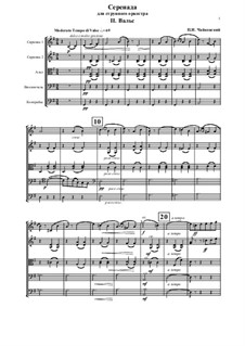 Serenade for String Orchestra, TH 48 Op.48: movimento II by Pyotr Tchaikovsky