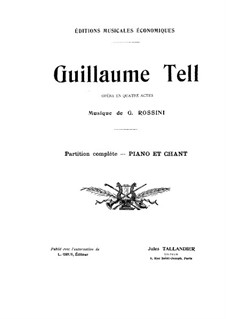 Complete Opera: For piano, choir and soloists (French text) by Gioacchino Rossini