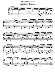 Spanish Caprice, Op.37: Para Piano by Moritz Moszkowski