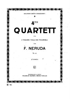 String Quartet No.4, Op.35: violino parte II by Franz Neruda