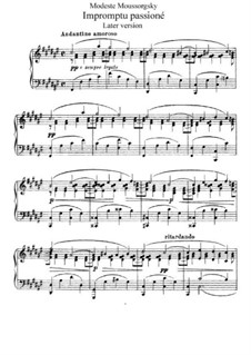 Impromptu Passioné: para piano (segunda edição) by Modest Mussorgsky