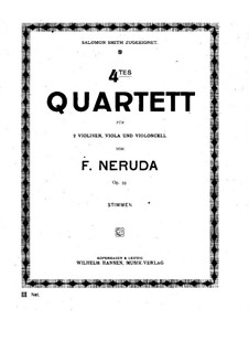 String Quartet No.4, Op.35: parte viola by Franz Neruda