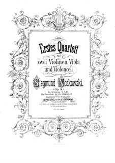 String Quartet No.1 in D Minor, Op.9: parte violoncelo by Zygmunt Noskowski