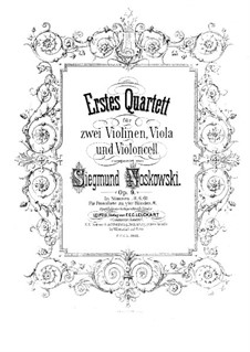 String Quartet No.1 in D Minor, Op.9: violino parte II by Zygmunt Noskowski