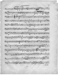 Grand Septet in E Flat Major, Op.25: Parte contrabaixo by Ferdinand Ries