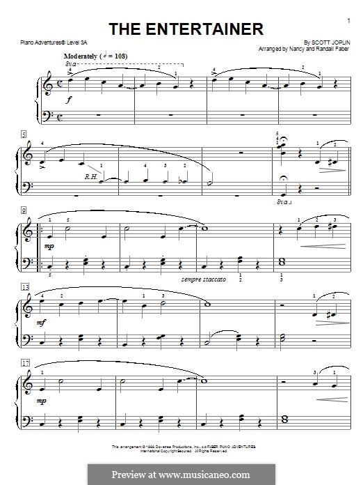 The Entertainer, for Piano: Versão Facil by Scott Joplin