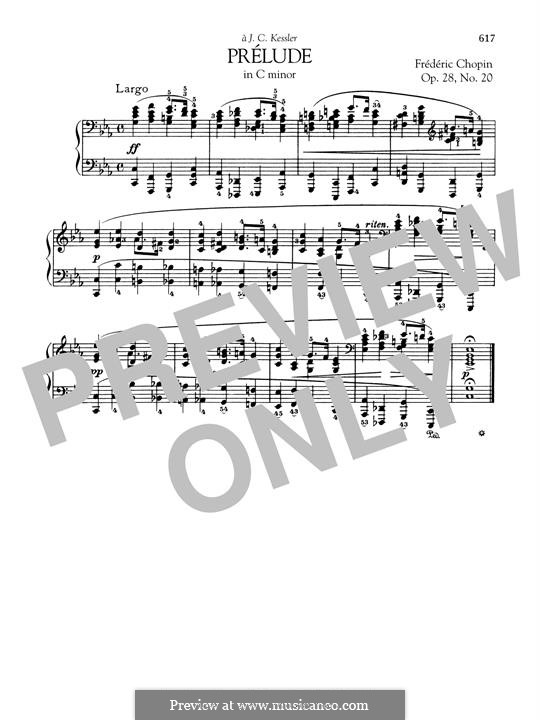 No.20 in C Minor: Para Piano by Frédéric Chopin