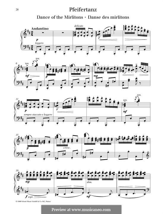 No.7 Dance of the Mirlitons: Para Piano by Pyotr Tchaikovsky