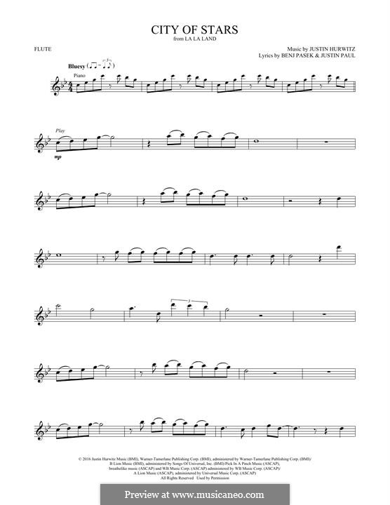 Instrumental version: para flauta by Justin Hurwitz
