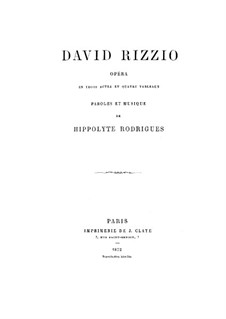 David Riссio: David Riссio by Hippolyte Rodrigues