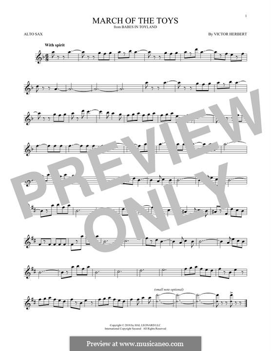 March of the Toys: para Saxofone Alto by Victor Herbert