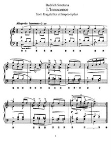 Bagatelles and Impromptus, B.40 Op.6: No.1 L' Innocente by Bedřich Smetana