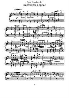 Impromptu-Caprice, TH 144: Para Piano by Pyotr Tchaikovsky