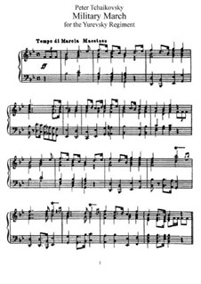 Military March, TH 150: Para Piano by Pyotr Tchaikovsky