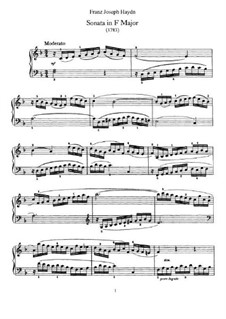 Sonata for Piano No.57 in F Major, Hob.XVI/47: para um único musico (Editado por H. Bulow) by Joseph Haydn