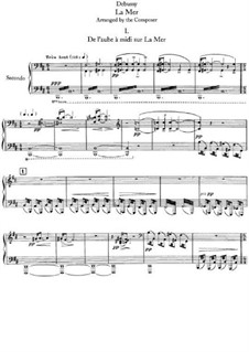 La mer (The Sea), L.109: para piano de quadro mãos by Claude Debussy