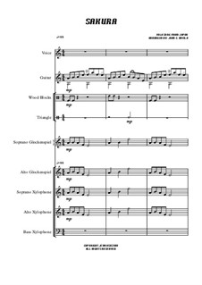 Sakura (Cherry Blossom): For orff ensemble by folklore