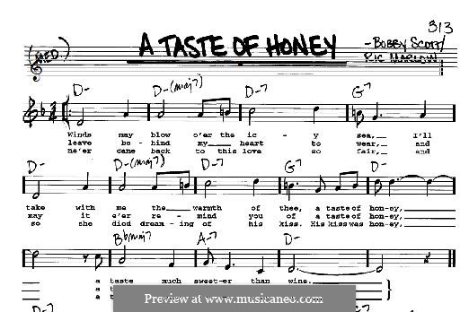 A Taste of Honey (Barbra Streisand): melodia by Bobby Scott
