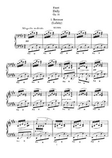 Dolly Suite, Op.56: para piano de quadro mãos by Gabriel Fauré
