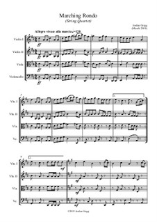 Marching Rondo: para quartetos de cordas by Jordan Grigg