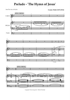 Prelude - 'The Hymn of Jesus': Prelude - 'The Hymn of Jesus' by Gustav Holst
