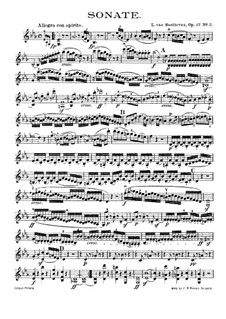 Three Sonatas for Violin and Piano, Op.12: soneto No.3 - parte solo by Ludwig van Beethoven