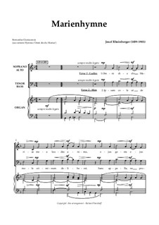 Marienhymne: Marienhymne by Josef Gabriel Rheinberger
