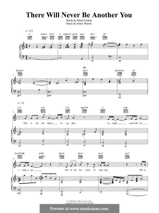 There Will Never Be Another You por H. Warren Partituras on músicaNeo There Will Never Be Another You por H. Warren Partituras on músicaNeo